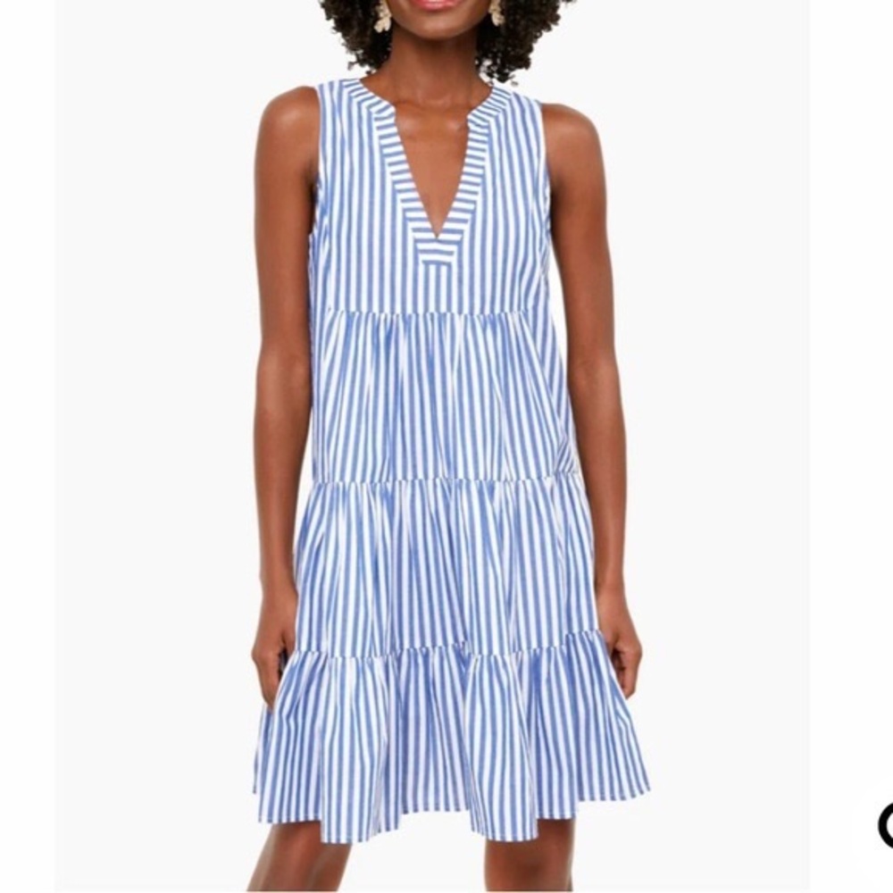 Blue and White Stripe Sleeveless Cotton Poplin Kenzo Dress
POMANDER PLACE - Picture 2 of 9